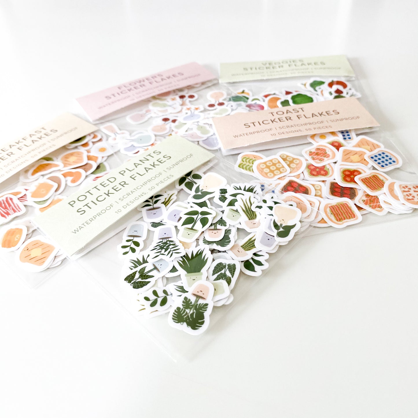 Potted Plants Sticker Flakes