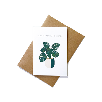 Growing Plant Mini Greeting Card