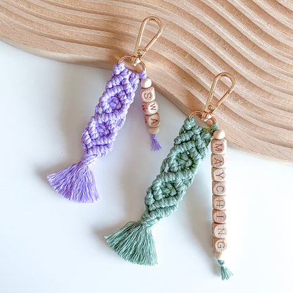 Customizable Boho Keychain