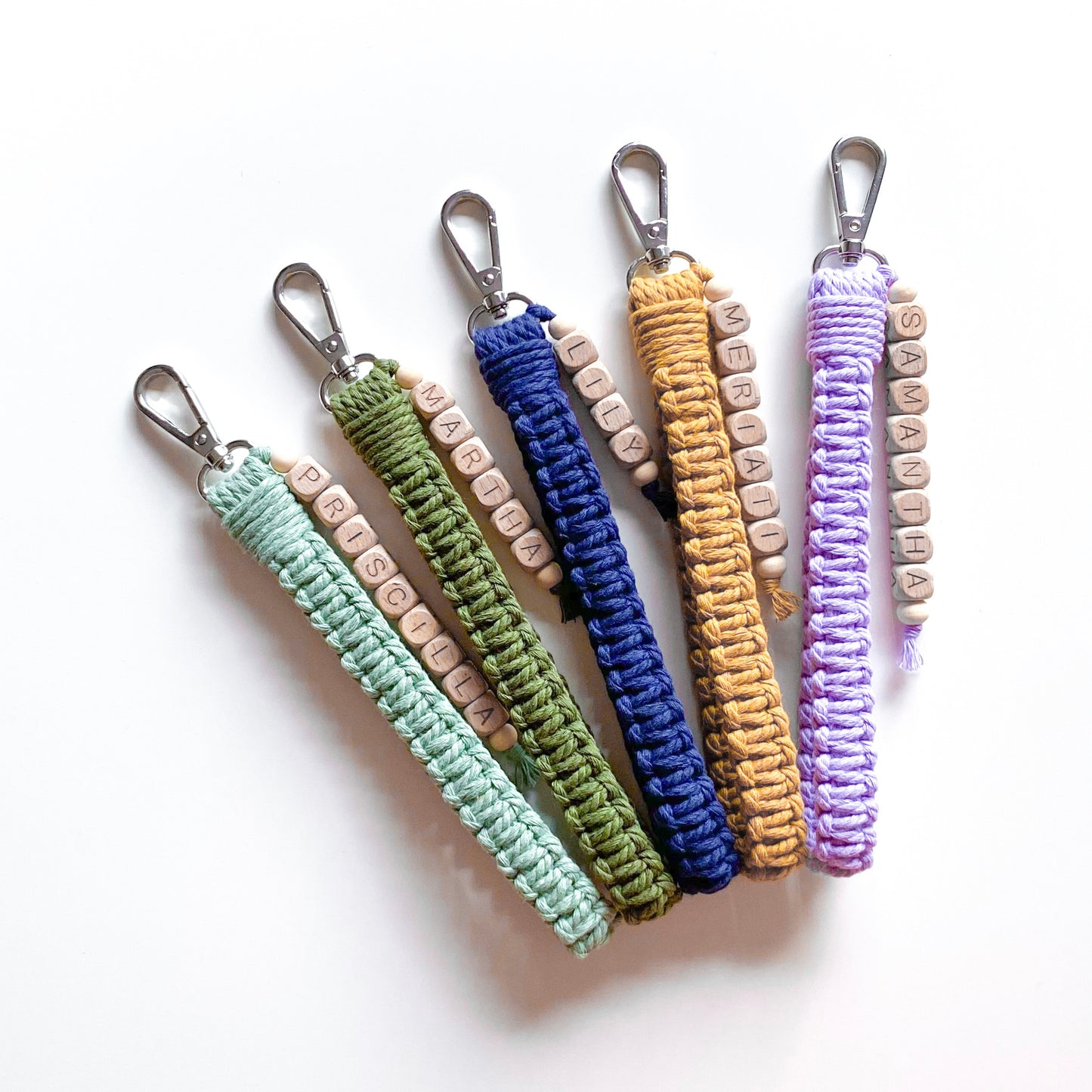 Customizable Boho Wristlet Keychain