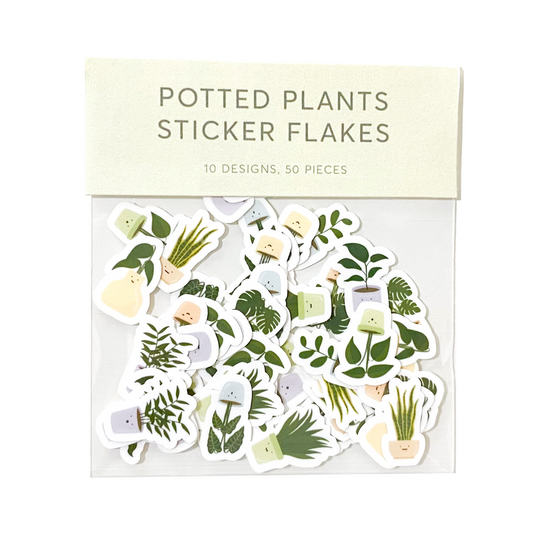 Potted Plants Sticker Flakes