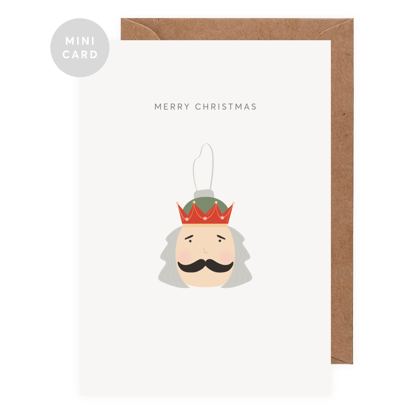 Nutcracker Mini Christmas Greeting Card