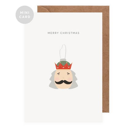 Nutcracker Mini Christmas Greeting Card