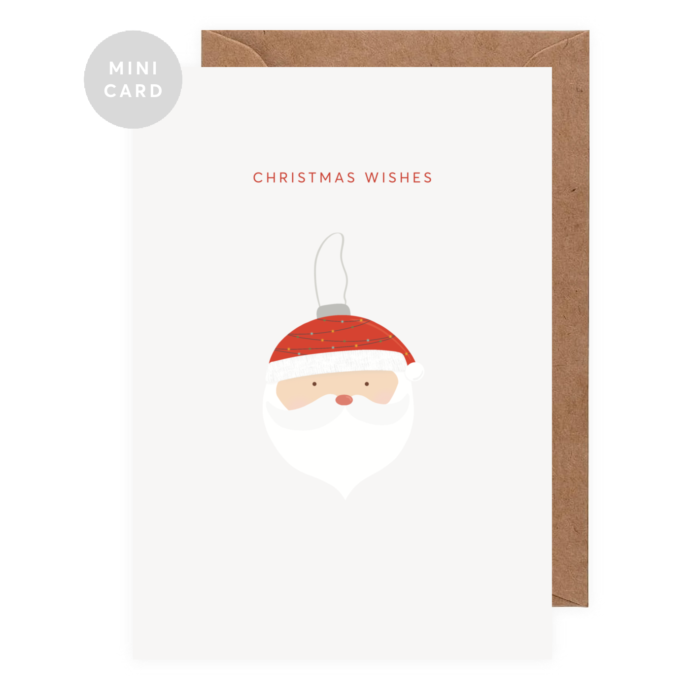 Santa Mini Christmas Greeting Card