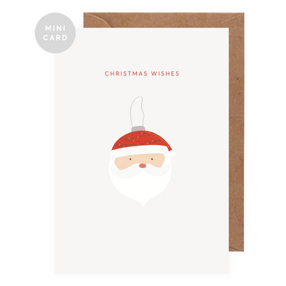 Santa Mini Christmas Greeting Card