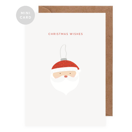 Santa Mini Christmas Greeting Card