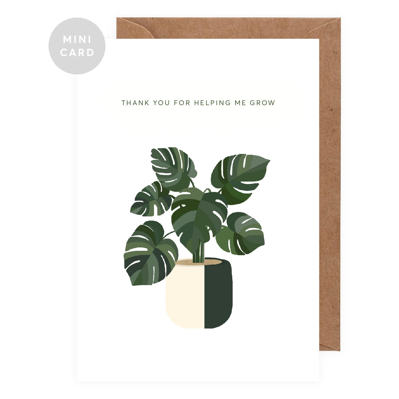 Growing Plant Mini Greeting Card