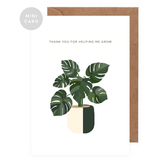 Growing Plant Mini Greeting Card