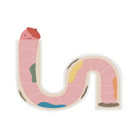 Worm Sticker