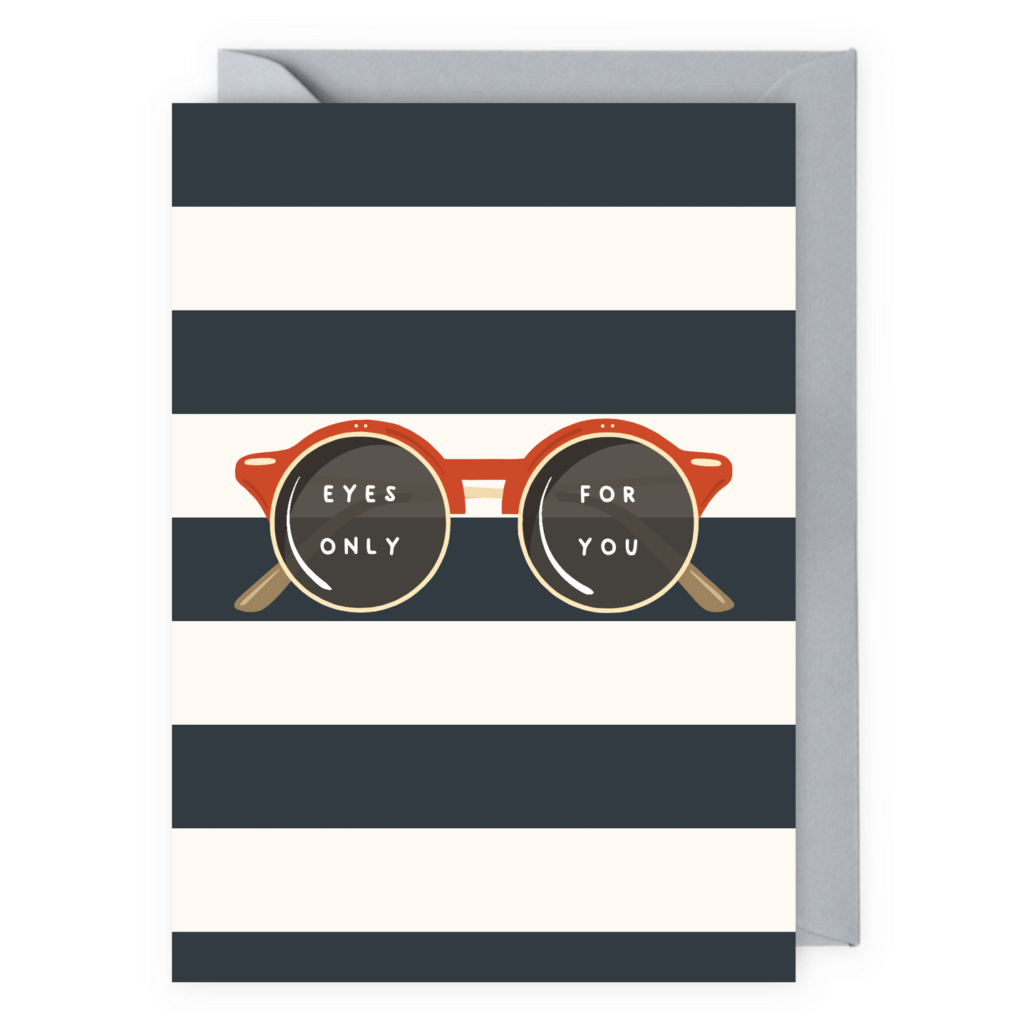 Eyes Only For You Sunglasses Love Greeting Card