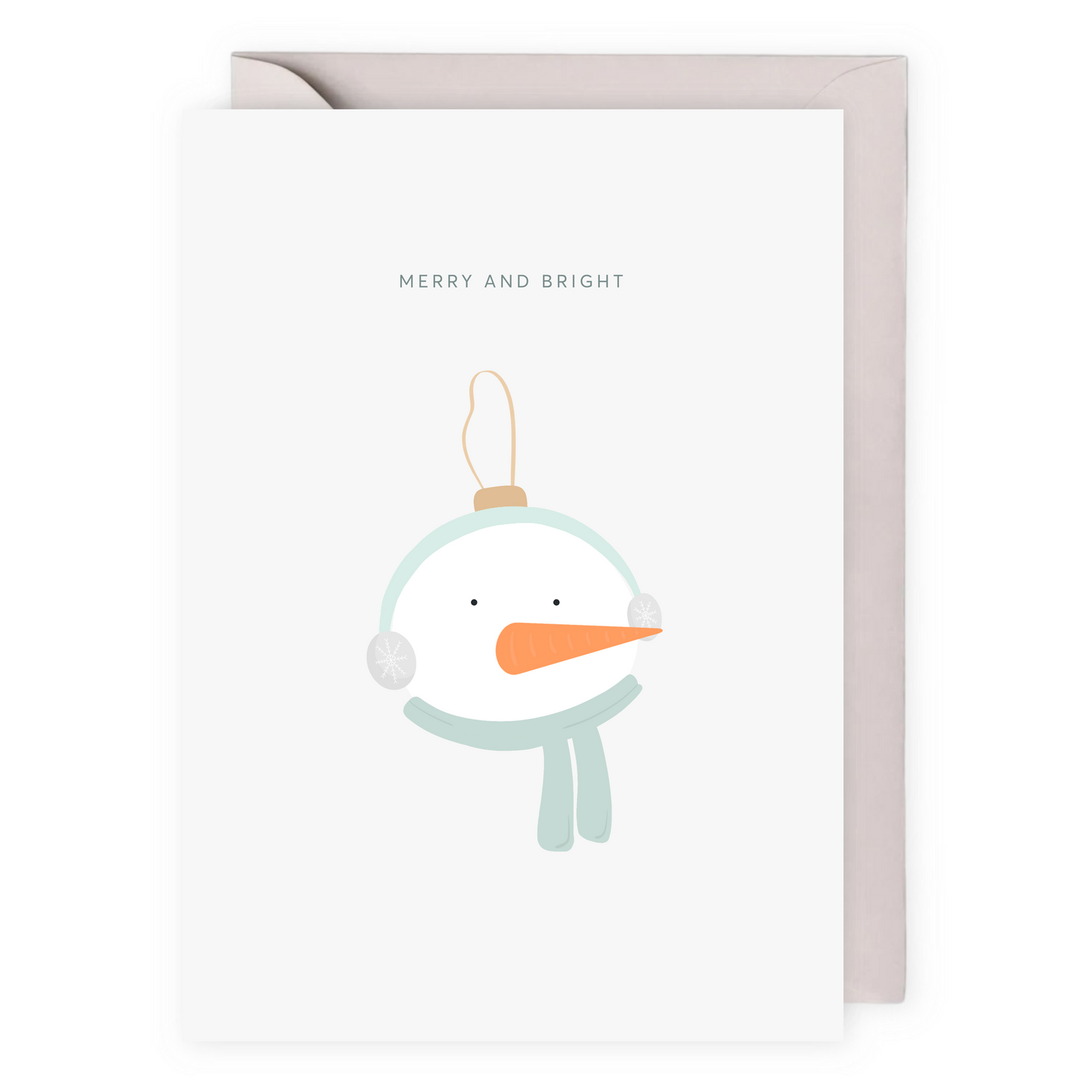 Snowman Christmas Greeting Card