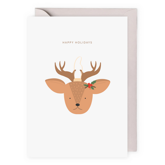 Reindeer Christmas Greeting Card