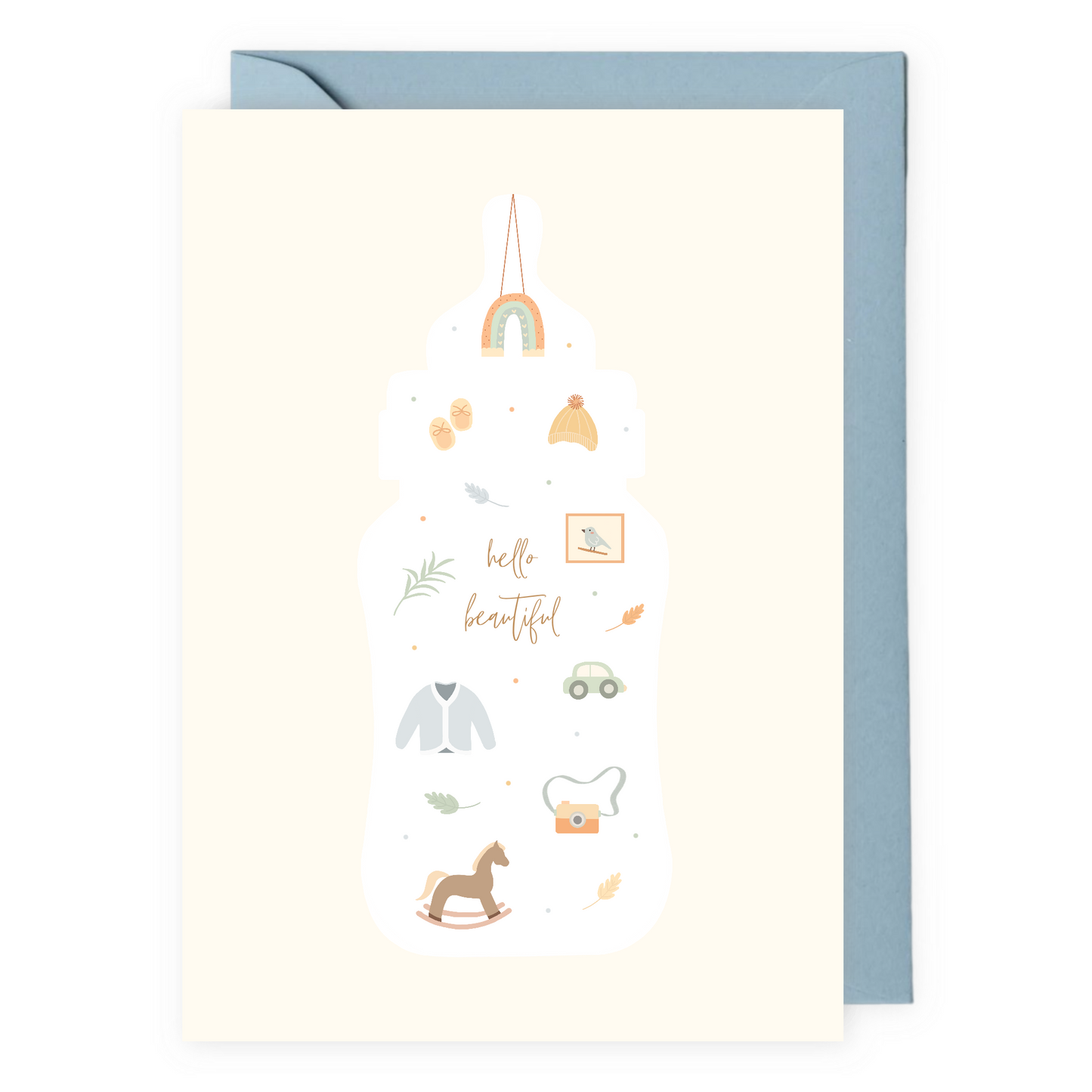 Hello Beautiful Baby Greeting Card