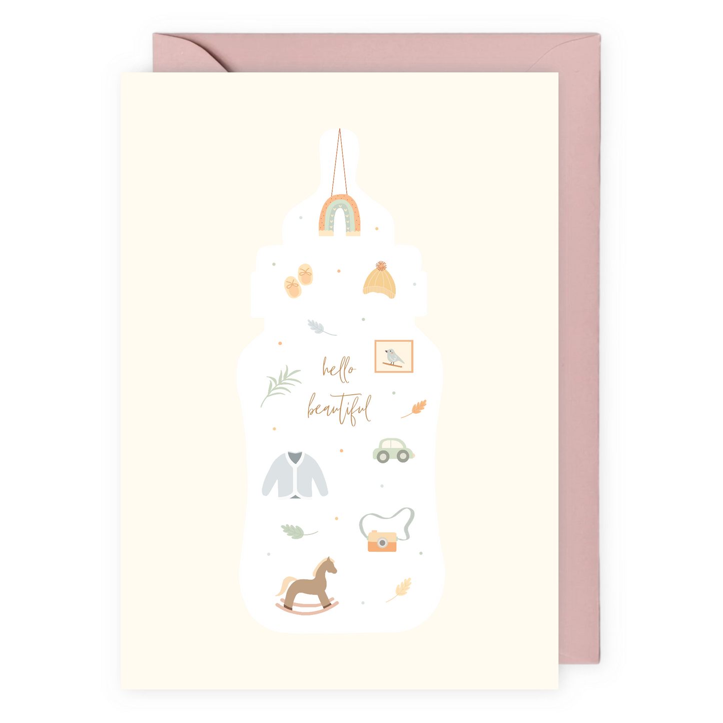 Hello Beautiful Baby Greeting Card