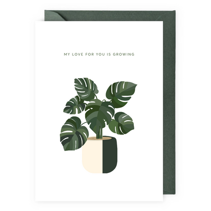 Growing Love Plant Greeting Card