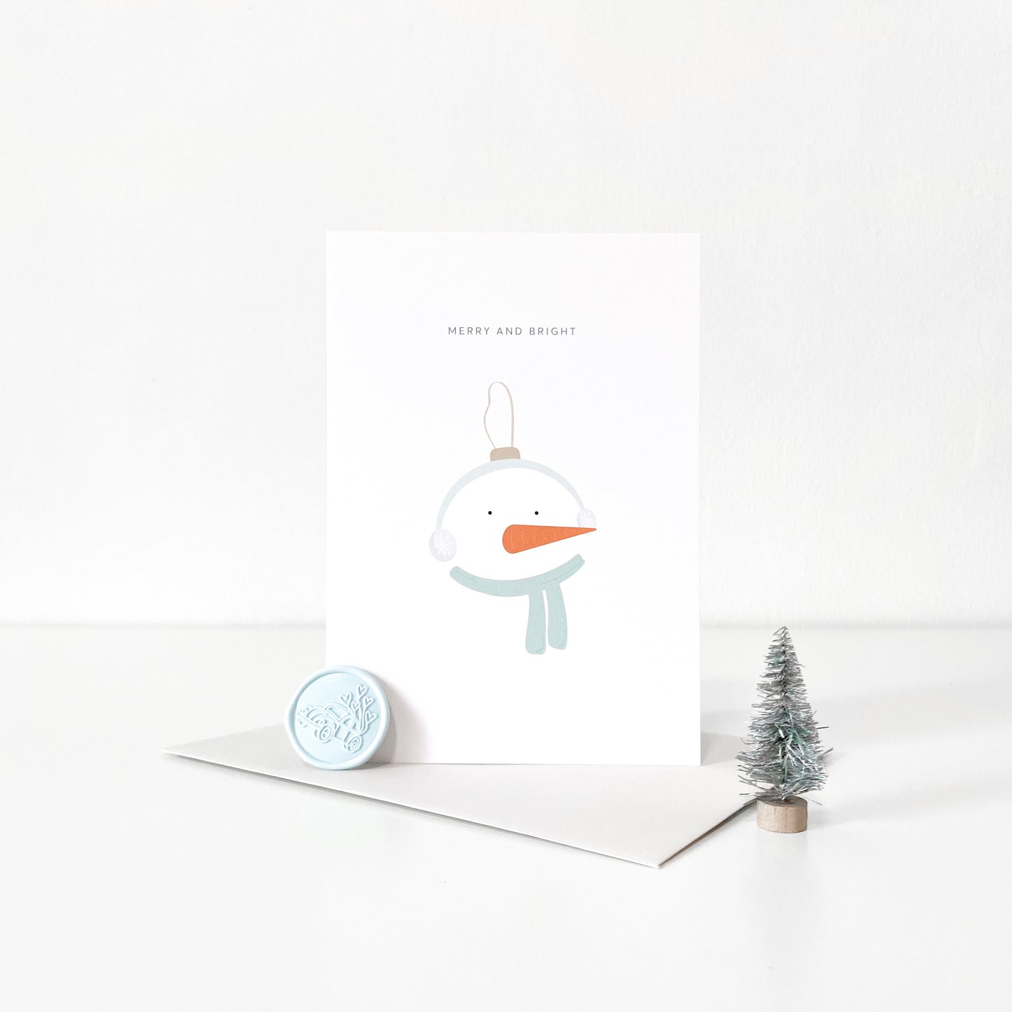 Snowman Christmas Greeting Card