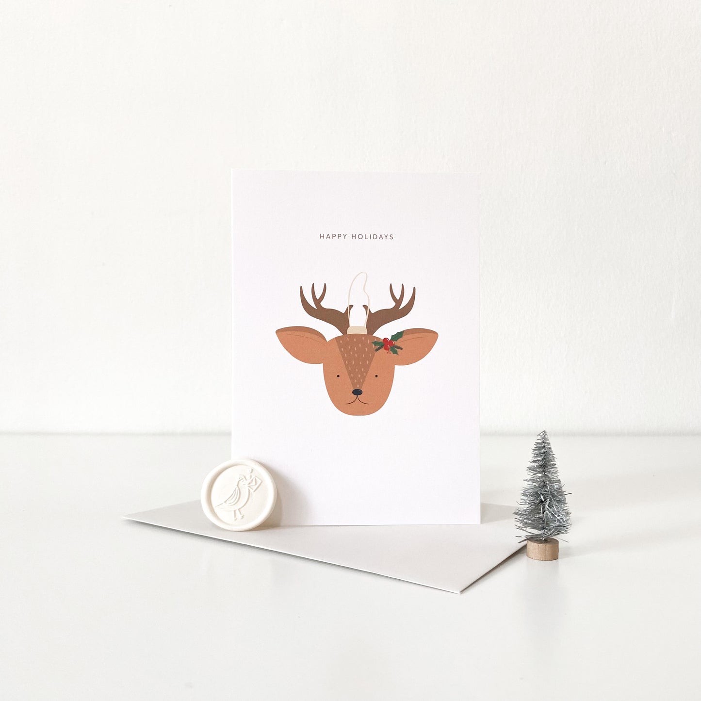 Reindeer Christmas Greeting Card
