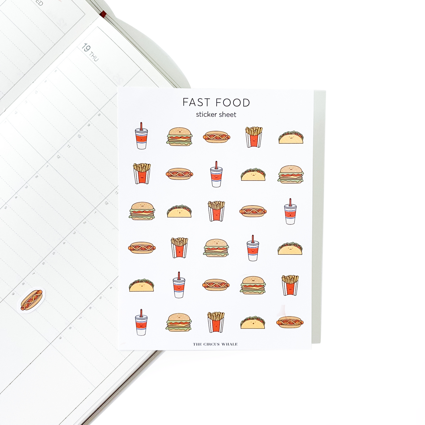 Fast Food Sticker Sheet