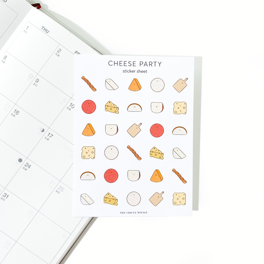 Cheese Party Sticker Sheet