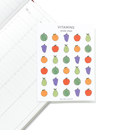 Vitamins Sticker Sheet