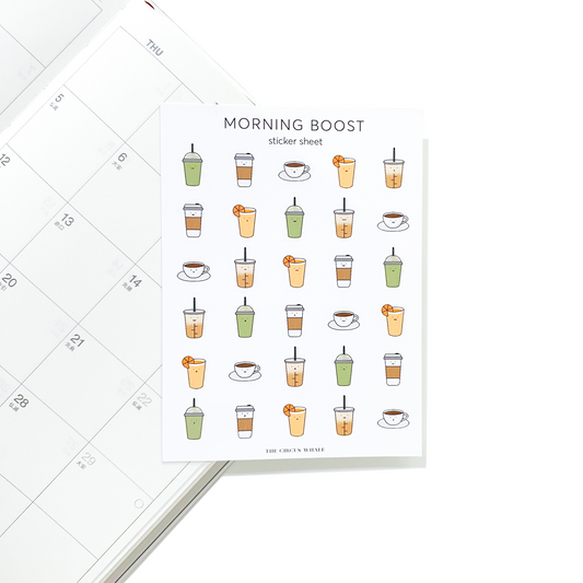 Morning Boost Sticker Sheet