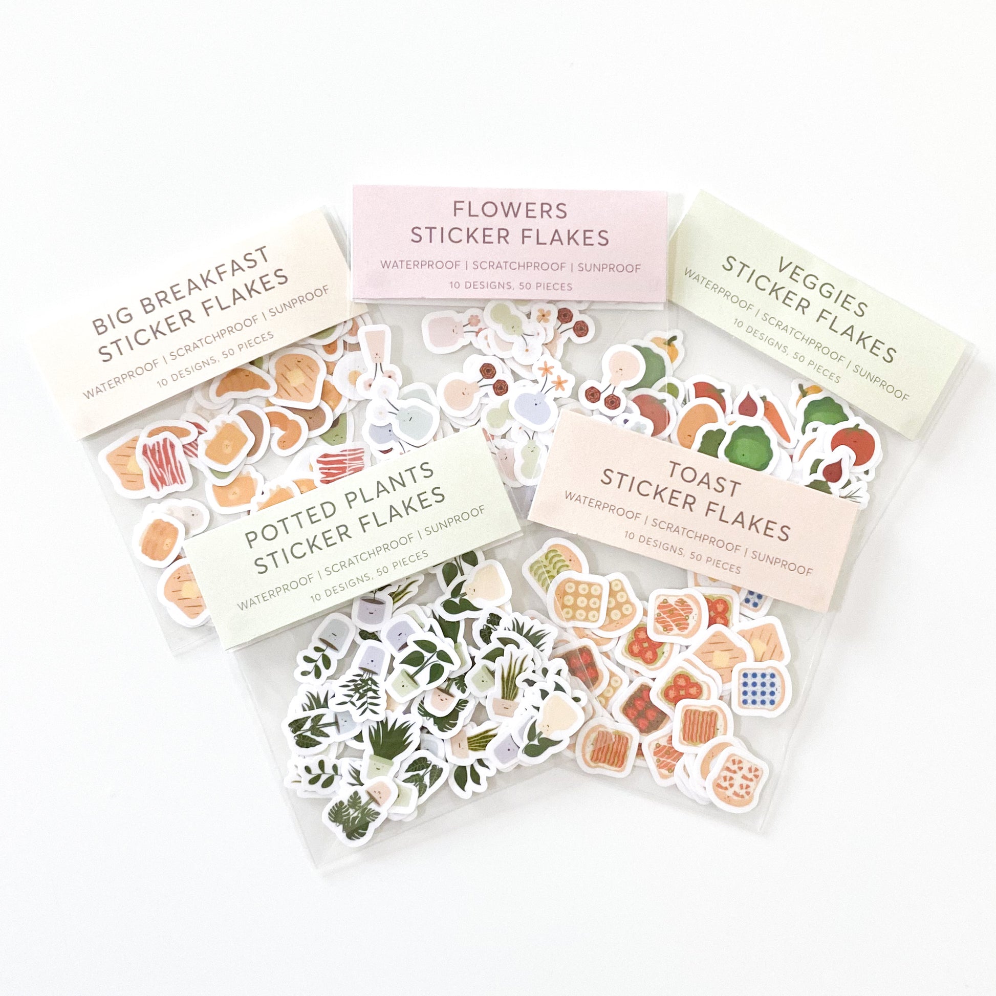 The Circus Whale - Flowers Sticker Flakes (Bundle)