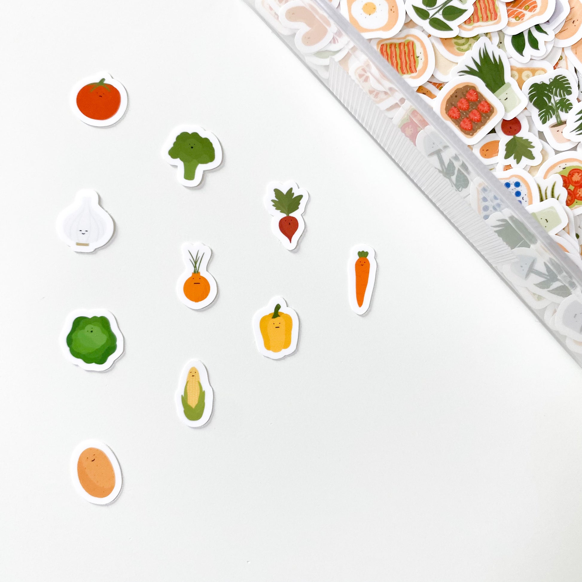 The Circus Whale - Veggies Sticker Flakes (Display)